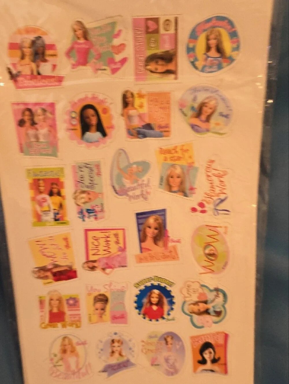 Vintage 2005 Barbie Reward Stickers Pack